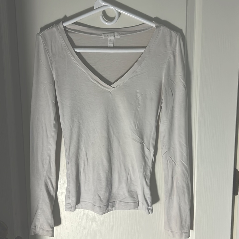 white long sleeve shirt, thrifted